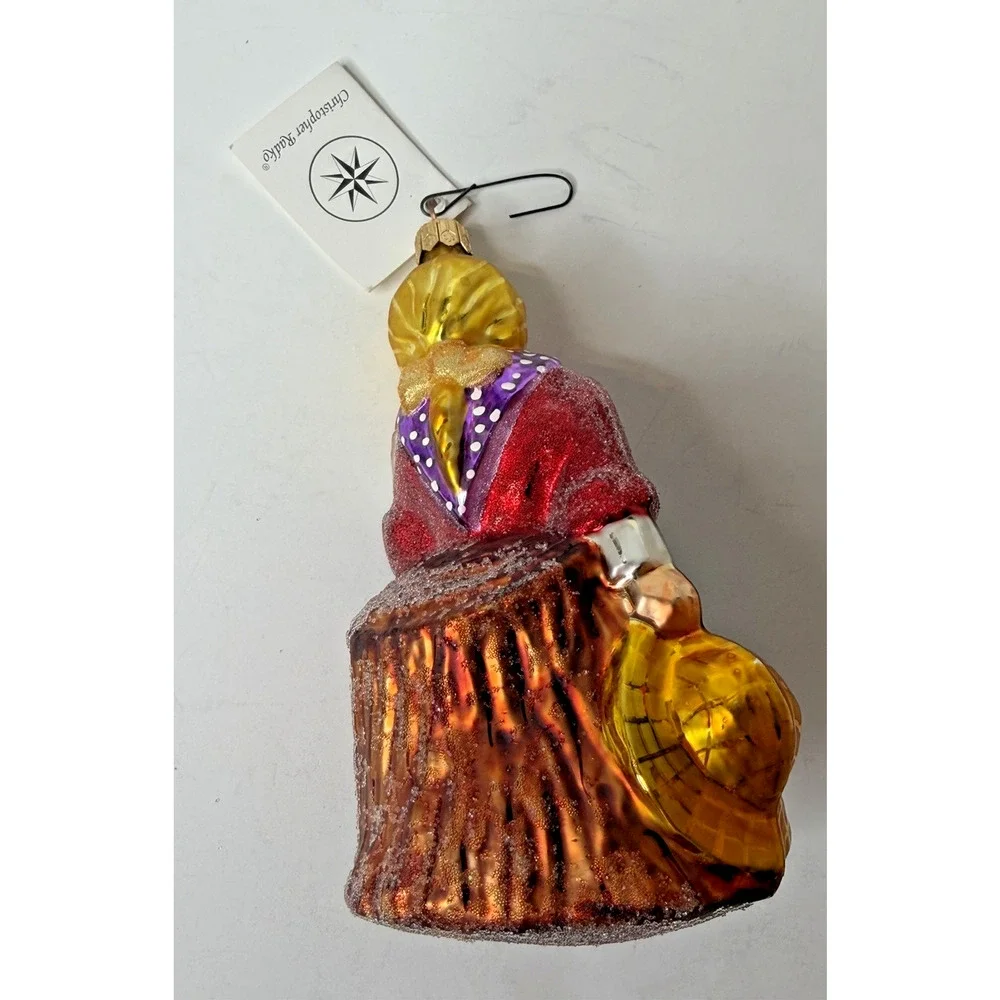 Christopher Radko Vintage 1996 Bessie Jean Country Girl Glass Ornament Poland